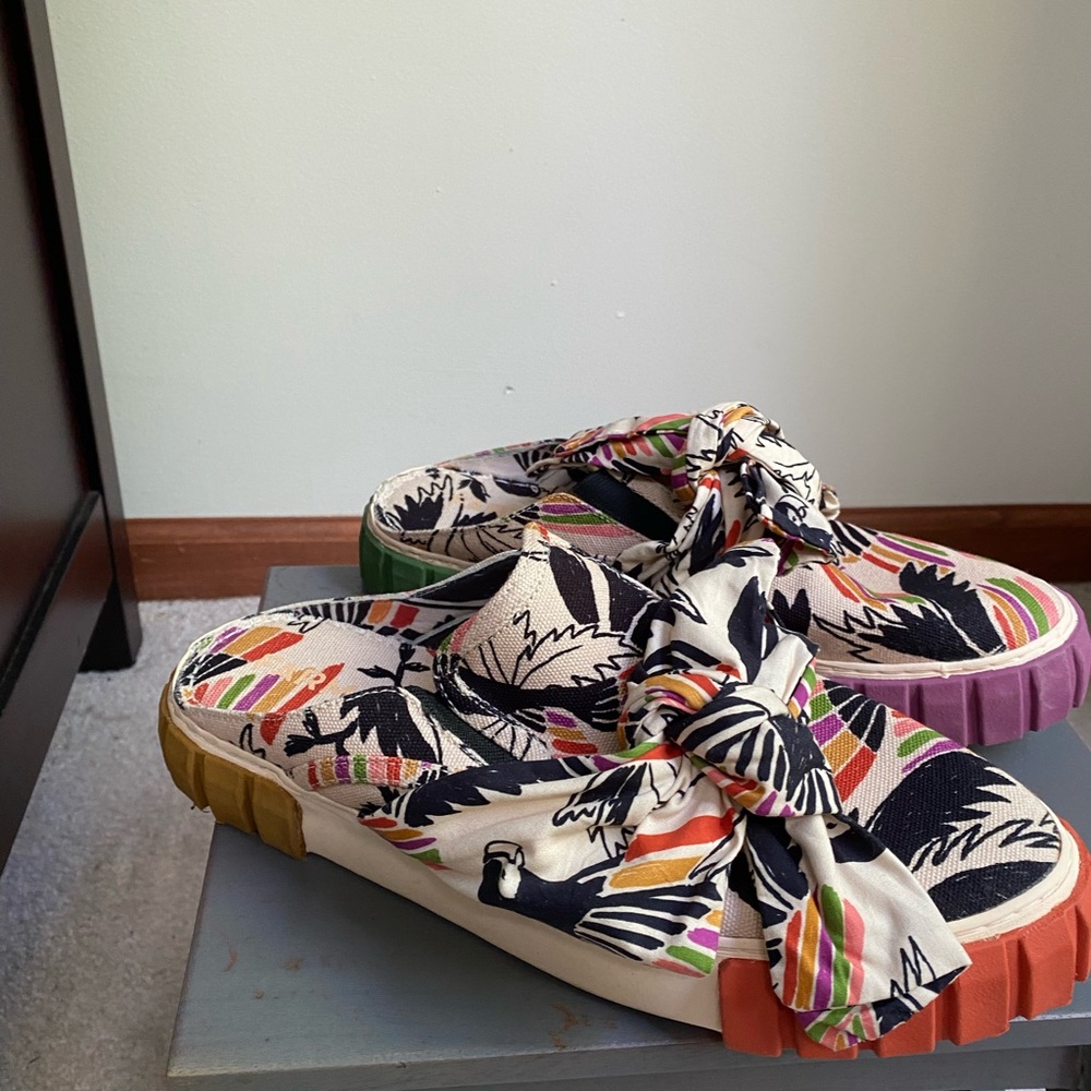 FARM RIO Women Vibrant Print Colorful Sandals - NEW NWOB - Picture 9 of 10